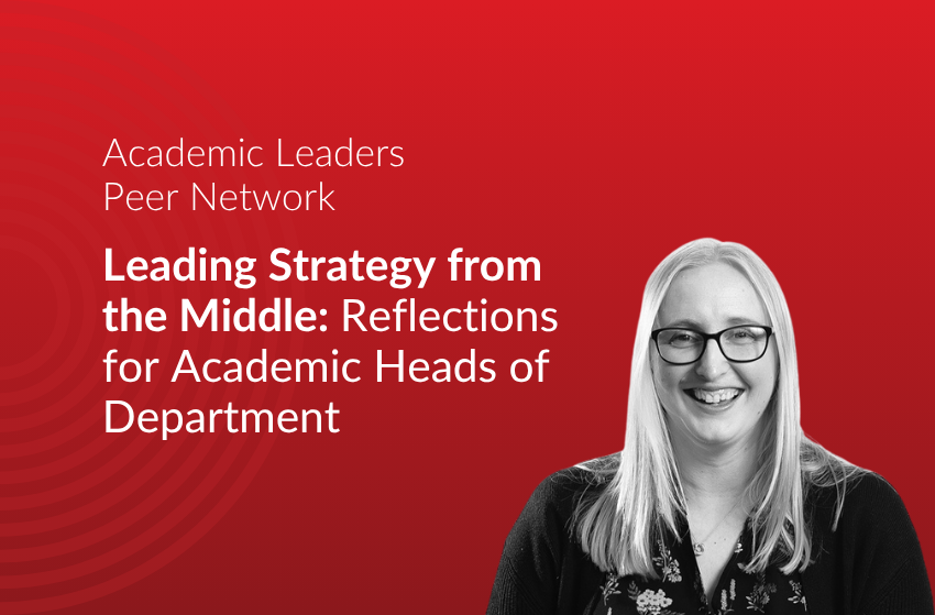 Leading Strategy from the Middle: Reflections for Academic Heads of Department